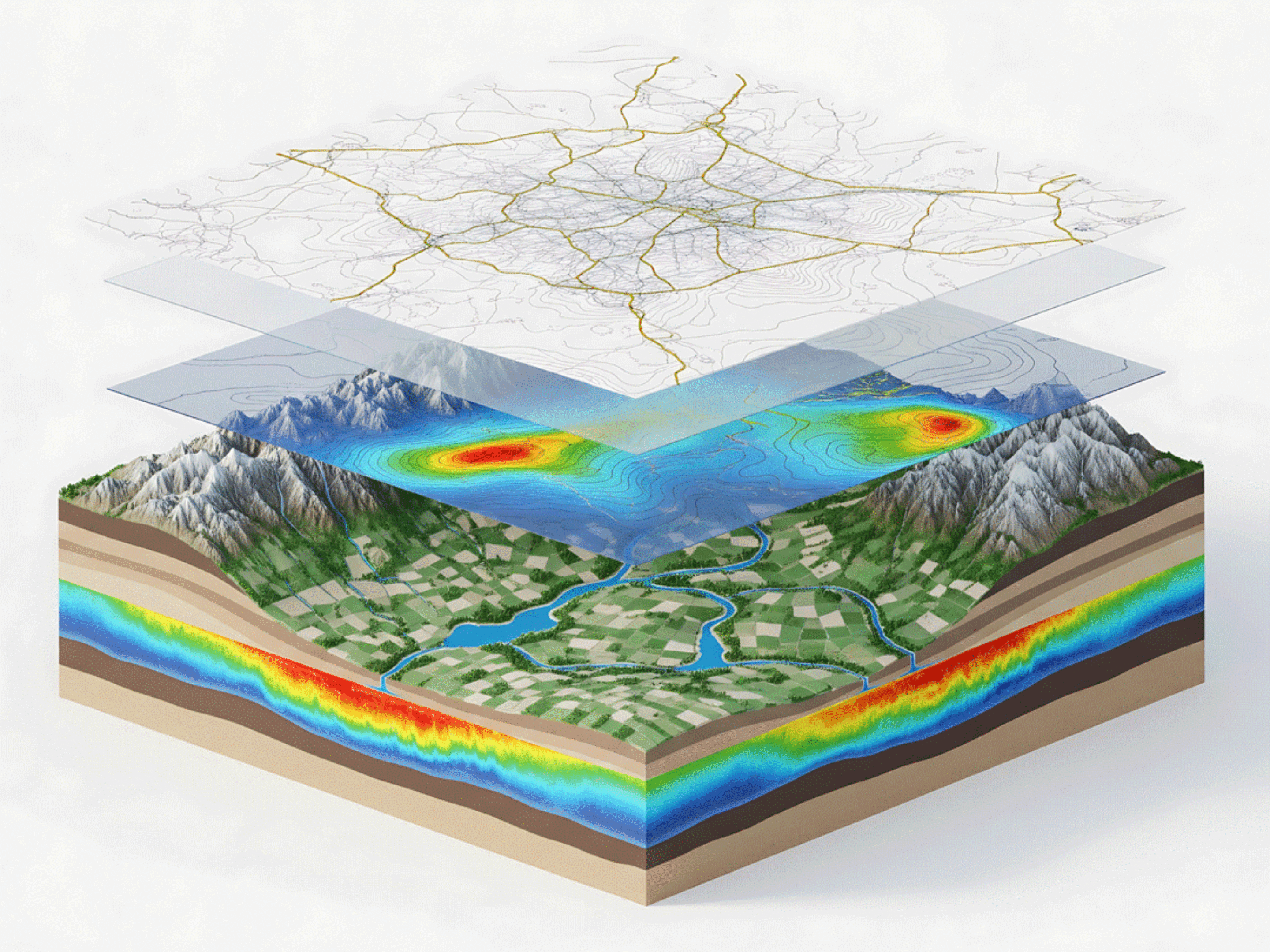 Geographic information system visual.