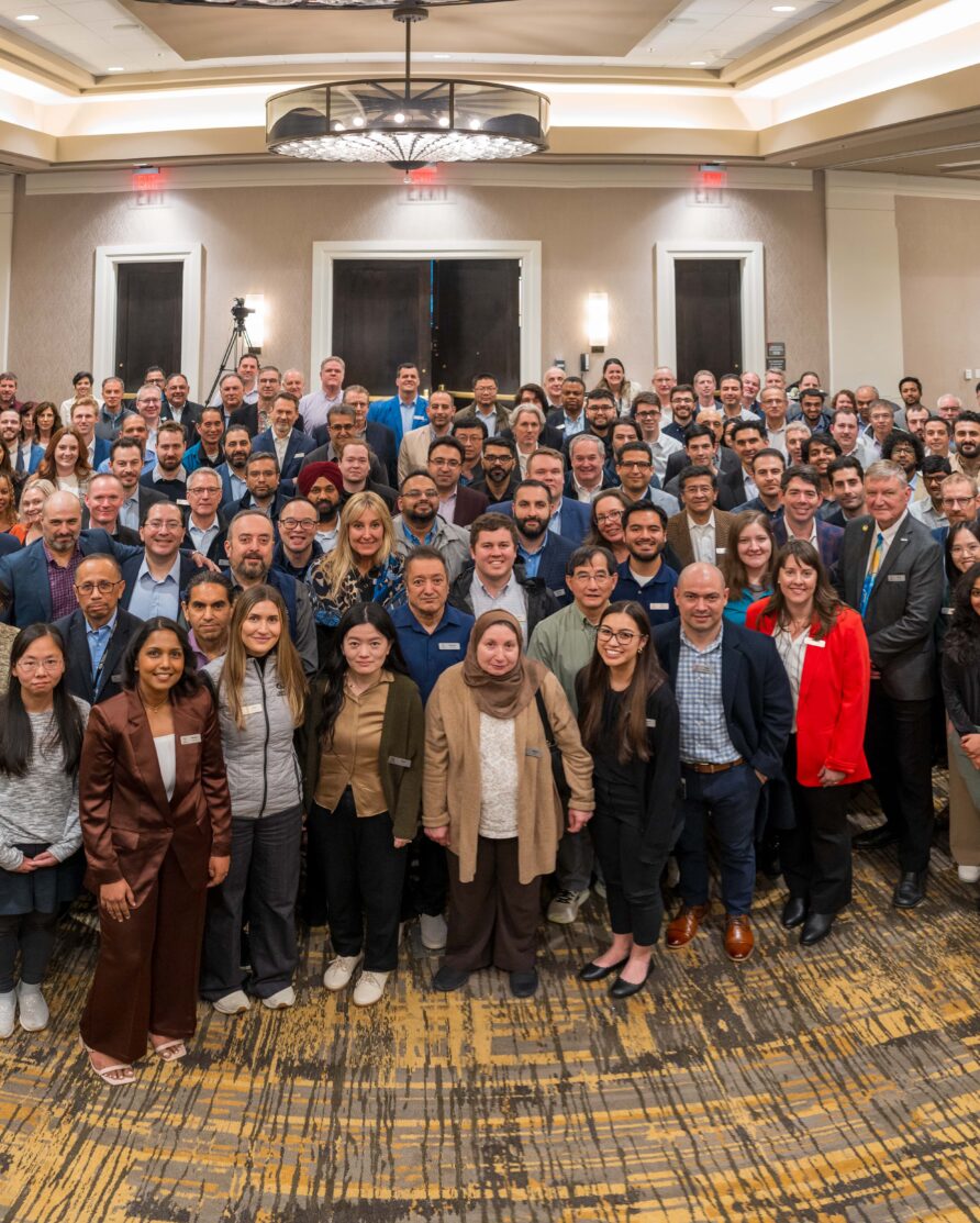 Large group of employees at the 2025 all hands meeting for Quanta Technology