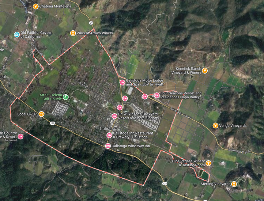 Calistoga microgrid map with border.