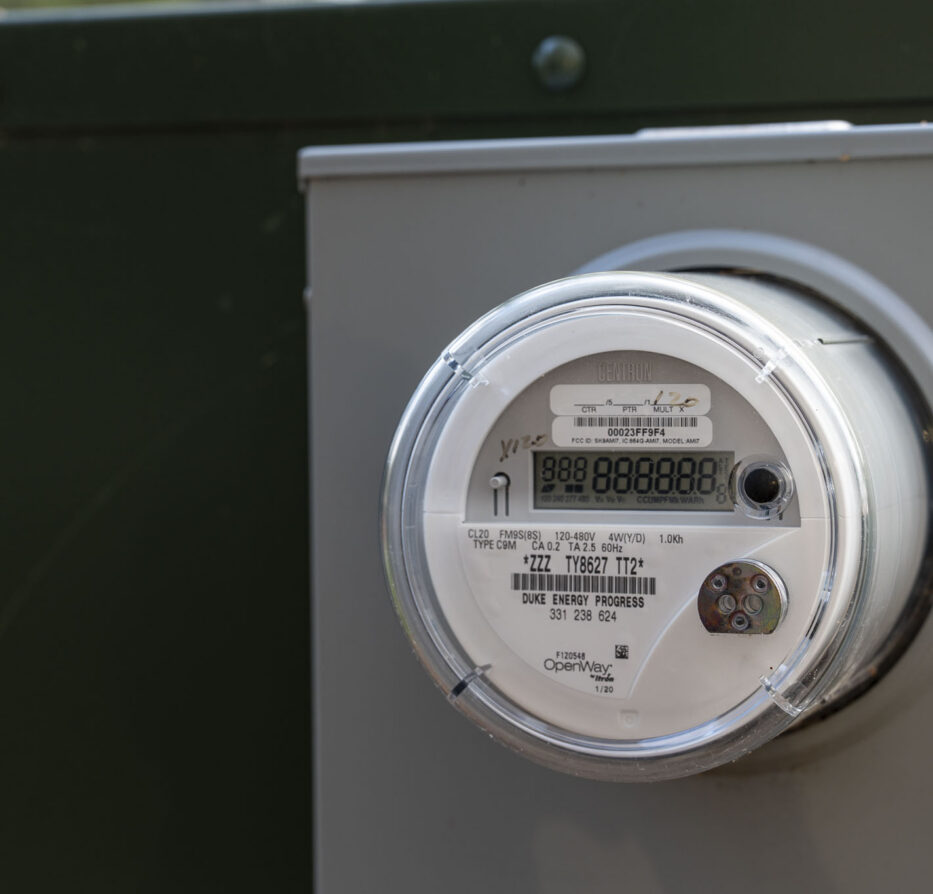 Outdoor electric meter for AMI