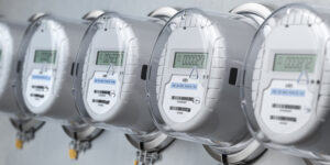 digital electric meters measuring power for AMI page.