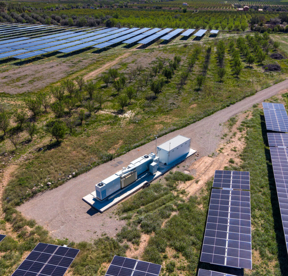 Solar farm showing DER integration