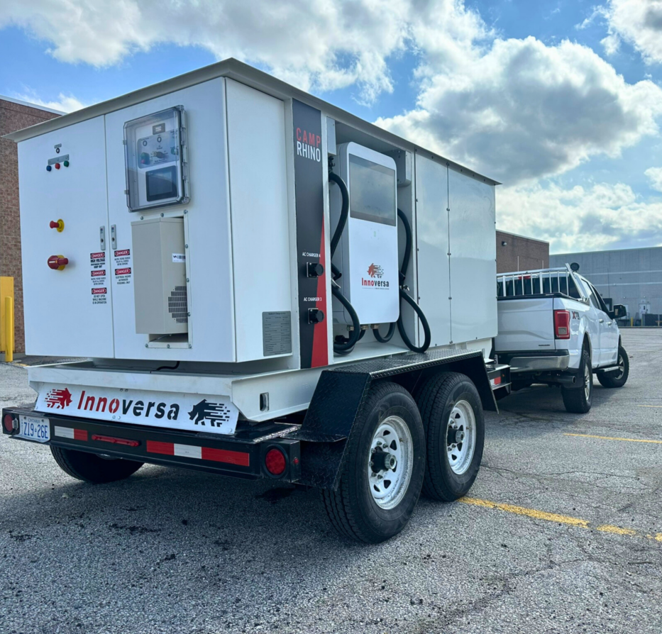 Rhino charger, compact mobile EV charger solution from Innoversa.