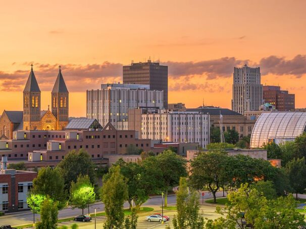 Akron, Ohio skyline for CORE UGM at FirstEnergy.